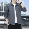 Outdoor Sports Quick-Drying Wind Shield Summer Ultra-Thin Sun Protection Clothing Men's Loose Breathable Jacket Casual Stand-up Collar Jacket. 
