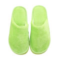 Nerhorer- Home Slippers Round Toe Winter Slip-on Flat Faux Fur Slippers. 