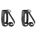 2X Silicone Case Cover for Jbl Charge 5 Bluetooth Speaker, Travel Carrying Protective with Shoulder Strap and Carabiner. 