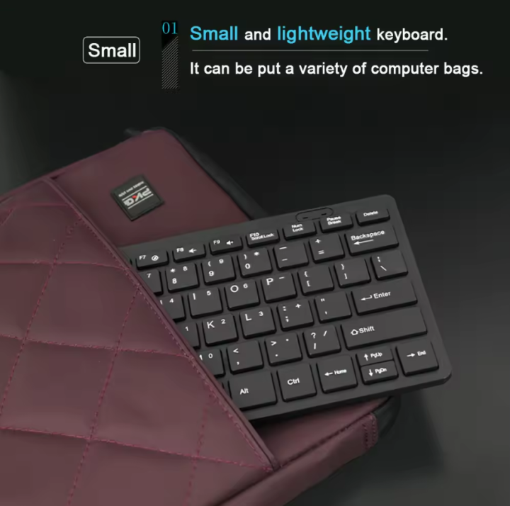 K-1000 Mini Office Keyboard: 78-Key Compact Wired USB Powered Keyboard ...