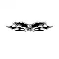 Fashion American Eagle Full Wing Sticker For Bike, Car Stickers, Van Stickers, Laptop, Helmet Stickers  Auto Accessories PVC,18cm*4cm. 