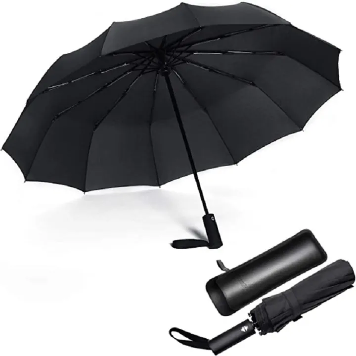 12%20Ribs%20Folding%20Umbrella%20Windproof%20Compact%20Travel,Auto%20Open/Close%20Large%20Rain%20Umbrellas%20W/Polyester%20Coating,%20Ergonomic%20Handle%20FRE%20-%20Image%207