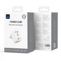 Wiwu WI-UA008 Power Cube 30w GAN Travel Charging Adapter UK. 
