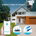 8MP 4K PTZ WiFi IP Camera Security Protection Dual Lens Screen Color Night Vision Auto Track CCTV Surveillance Camera ICSEE APP WD. 