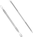 2PCS Acne Removal Needle Double Side Stainless Steel Skin Blackhead Remover Pimple Comedo Extractor Blackhead Pick Acne Stick. 