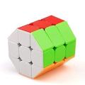 Sticker-less Octagonal Cylindrical Rubik Cube Magic Puzzle High Speed. 