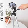 Tripod 3110 / 3120 Portable Adjustable Aluminum Lightweight Mobile Phone Digital DSLR Camera Stand. 