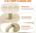 Baby Led Weaning Supplie, Silicone Baby Feeding Set with Suction Plate and Bowl, Toddler Self Feeding Essentials with Spoons Forks Bib Sippy Cup, Eating Utensils for 6+ Months. 