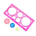 4Pcs Spirograph Geometric Ruler Learning Drawing Tool Stationery For Student Creative Gift Design Ruler For Sketch Drawing As Design. 