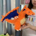 Compatible with LEGO bricks Pokémon Pokemon Charizard 3D puzzles children's toys birthday gifts. 