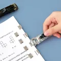 Paper Clipper And Refills Set Reusable Mini Binder No Hole Binding Clips For Max 40pages File Index Work School A6679. 