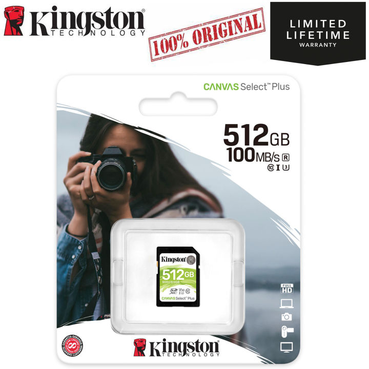 Kingston%20Genuine%20Canvas%20Select%20Plus%20SD%20Memory%20Card%20Class%2010%20SDHC%20SDXC%20UHS-1%2032GB%2064GB%20128GB%20256GB%20512GB%20SD%20Memory%20Card%20-%20Image%206