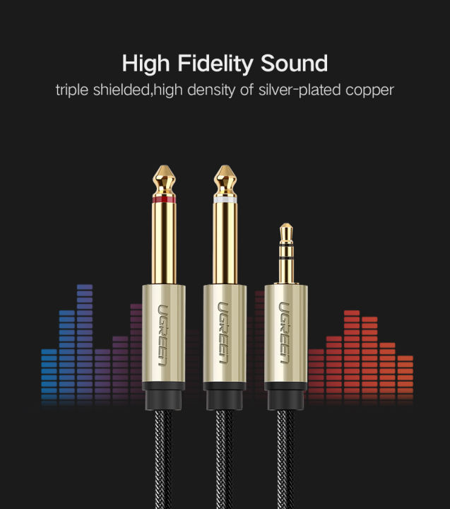 3.5mm%20TRS%20to%20Dual%206.35mm%20TS%20Audio%20Cable%202m%20(Gray)%20-%20Image%208