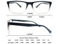 Reading Glasses Big Head Men Rectangle Oversized Readers Eyeglasses Women Spring Hinge Clear Vision with Diopters +1.0~+4.0. 