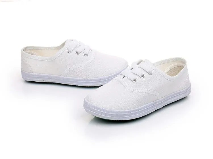 Children's White Shoes Kids' Canvas Shoes Kindergarten White