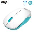 Aigo M35 Wireless Mouse 2.4G Noiseless Mouse Mini Gaming Portable Computer Mice for PC/Tablet /Laptop Desktop Computer Mouse. 