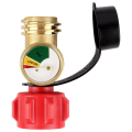 Propane Tank Gauge Level Indicator Leak Detector Gas Pressure Meter Universal for Gas Grill, Lantern, Heater. 