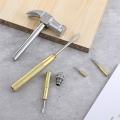 Mini Hammer 6 in 1 Small Hammer Brass Hammer Screwdriver with Screwdriver Hammers Hand Tools Hammer for Picture Hanging. 
