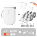 NIIMBOT D11 New Version Label Printer Mini Portable 300DPI Bluetooth Wireless Label Maker Name Tag Kitchen Sticker PrintingMaker. 