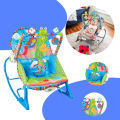 Multifunctional Baby Rocker & Bouncer Chair - 3-in-1 Rocking Seat with Calming Vibrations, Music, Interactive Toys, and 3-Point Safety Belt (Up to 18kg) - Ideal for Newborns to Toddlers (0-36 Months) - Lightweight, Foldable, and Easy to Clean.. 