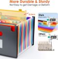 Skysonic New Large File Organizer 13/24 Pockets Legal File Folder Expandable Sorter Fit Legal/letter / A4 Size Paper. 