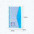 A4 Size Plastic File Folders Wallets Colorful Document Files Envelope Bags for School Office Home Supplies. 