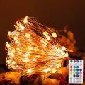 Alternating Light Chains 200 Copper Wire RGB Decorative Lamp Remote Control Timing Waterproof Flashing Lights 20 M. 