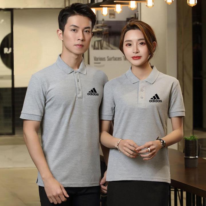 Ready Stock New Summer Women Slim Golf Polo Shirts Lady Casual T Shirts 95% Cotton Embroidery Logo Female Short Sleeve Shirt Office Tops Men T Shirts Couple Polo Shirt