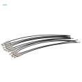 20Pcs Cable Wire Loop Luggage Tag Loops Stainless Steel Metal Wire Straps. 