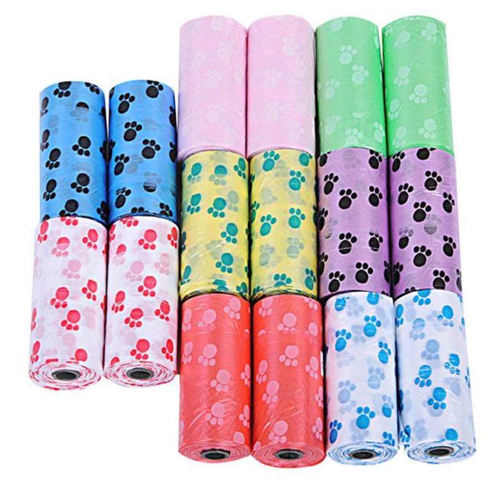 10X Rolls Pet Dog Puppy Cat Poo Poop Waste Disposable Clean Pick Up Bags