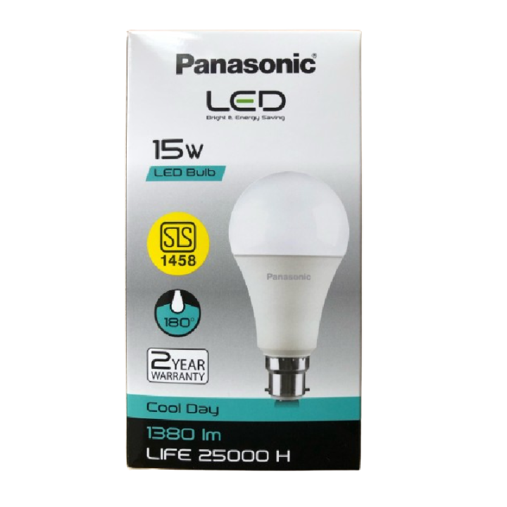 Panasonic LED Bulb B22 15 Watt (Cool Daylight) – 15W Pin Type