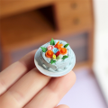 Tiny Food Mini Fake Cake Artificial Cupcake Model Vintage Decor Cake Adornments Pretend Resin Small Cake E. 