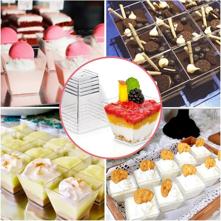 50pcs%202OZ%20Mini%20Dessert%20Cups%20For%20Party%20Small%20Plastic%20Dessert%20Cups%20Disposable%20Dessert%20Cups%20for%20Pudding%20Fruit%20Ice%20Cream%20-%20Image%202