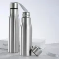 500ml/750ml/1000ml Sport Water Bottle Single-layer Rugged Water Cup Travel Camping Sports Drink Bottles Drinkware Stainless Steel. 