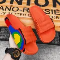 Summer Men Slippers Women Outdoor Beach Shoes Thick Bottom Indoor Bathroom Non-slip Slippers Parent-child Shoes Sandals 2022 New. 