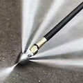 Pressure Washer Sewer Jetter Nozzle with Stainless Steel, Durable Design Sewer Jet Nozzle,1/4Inch Quickly Connector. 