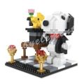 Nano Blocks Snoopy Small Scene Lego Building Blocks Cartoon Creative Assemble DIY model Room decoration Toys Gifts. 