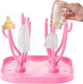 Foldable Baby Feeding Bottle Drying Rack,Space Saving Baby Bottle Folding Drying Rack Portable Bottle Dryer for Nipples, Cups, Pump Parts and Accessories Great for Home. 