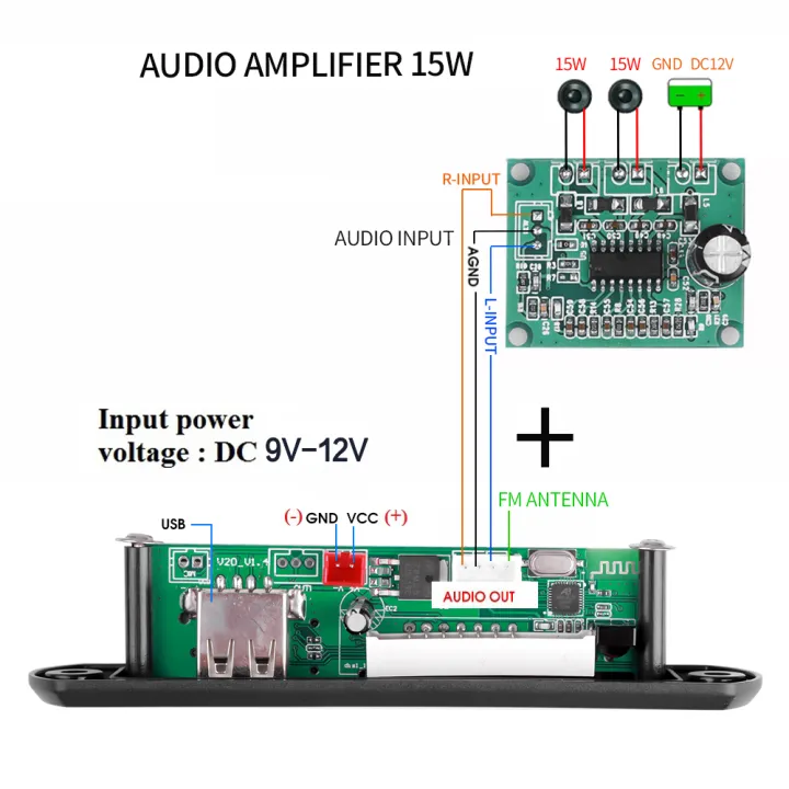 Bluetooth%20Car%20Kit%20Mp3%20Player%20Decoder%20Board%20Module%20Bt%205.0%20Support%20Fm%20Tf%20Usb%203.5%20Mm%20Aux%20Audio%20Adapter%20For%20Speaker%20-%20Image%203