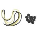 10 Pcs 2 Holes Fuel Tank Grommet Rubber with Fuel Line Pipe for Brush Cutter Grass Trimmer. 