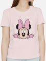 100% Cotton Girls Cute White T shirt Baby Minnie Mouse. 