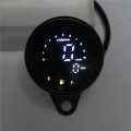 3X Universal Motorcycle Meter Speedometer Digital Odometer Round Speed Meter for , Black. 