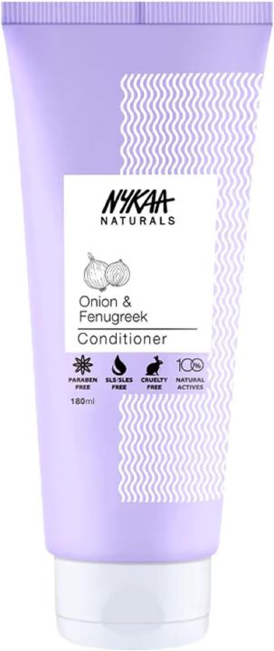 Nykaa Naturals Onion & Fenugreek Hair Growth & Anti-Hair Fall Paraben And Sulphate Free Conditioner for Men & Women - (180 ml) FROM DUBAI (SAM)