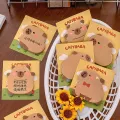 30Pcs Cartoon Kawaii Capybara Special Shaped Sticky Notes Portable Durable Message Paper Self-adhesive Creative Cartoon Notepad. 