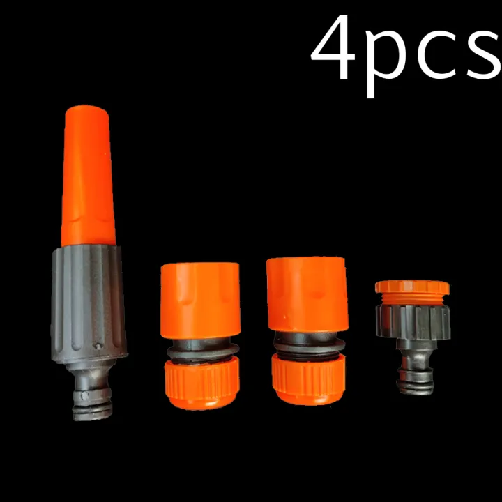 4Pcs Water Spray Connector Washing Hose Pipe Tap Nozzle Garden Watering Gun Washer Cleaning Tool