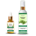 Herbal Bliss Rosemary Hair Care Bundle – Rosemary Water Spray (100ml) and Rosemary Infusion Hair Oil (30ml) | Hair Growth and Strengthening Kit |  Natural Ingredients. 
