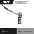 Security Anti-Theft Combination Laptop Notebook Cable Lock 4 Digit Password Lock. 