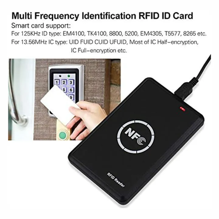 Riversmerge ID RFID Reader For TK4100/EM4100/EM4200 Card USB Keyboard Emulation Compatible With Windows/Android/Liunx System 5pcs Card - View #3