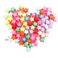 Decorative Star Ornaments 100pcs Colorful Diy Origami Paper Stars Kit Handmade Lucky Star Crafts Gift for Friends Family Origami Star Kit. 