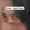 Colour Eye Contact lenses Gray (Natural look) 1 year use. 2 lenses (1 pair)+ lens case+ Liquid+ tweezers colour. 